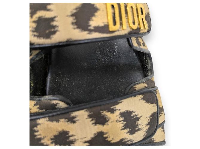 sandali slide Christian Dior DIORACT Nero Beige - vista 11