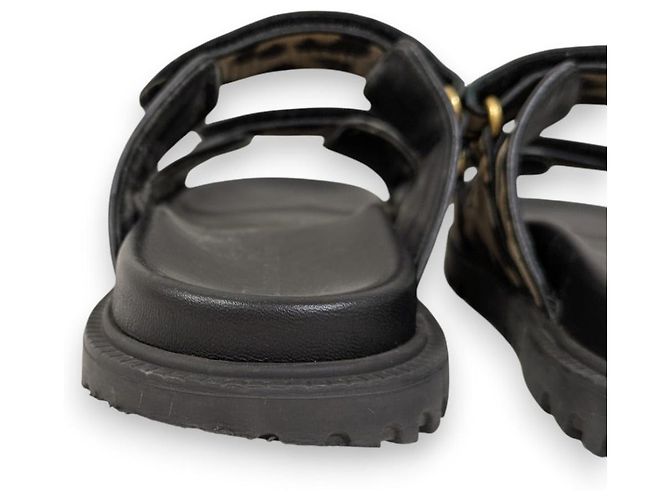 sandali slide Christian Dior DIORACT Nero Beige - vista 12