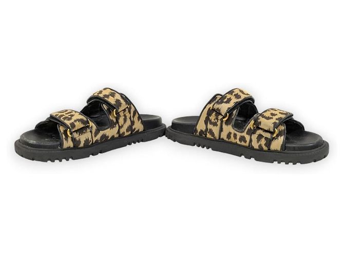 sandali slide Christian Dior DIORACT Nero Beige - vista 5