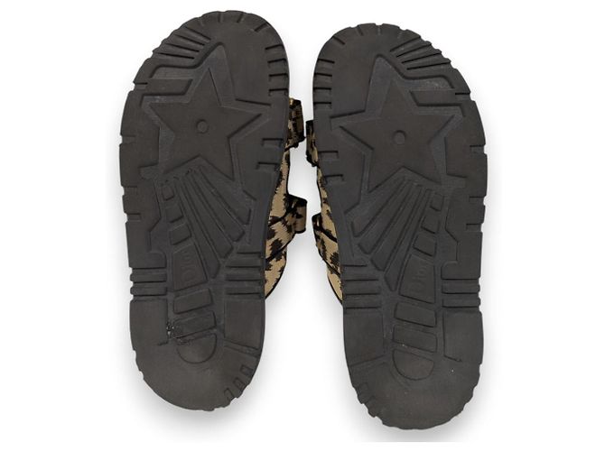 sandali slide Christian Dior DIORACT Nero Beige - vista 7