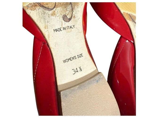 Décolleté basse in vernice Roger Vivier Rosso - vista 11