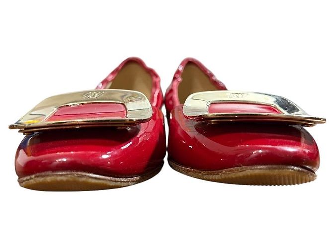 Décolleté basse in vernice Roger Vivier Rosso - vista 2