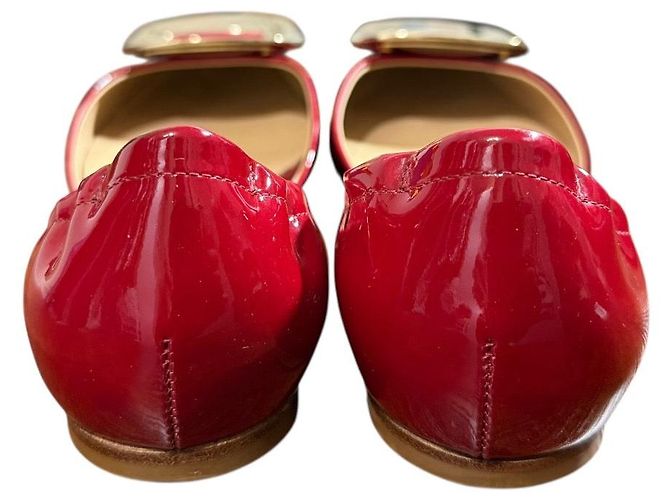 Décolleté basse in vernice Roger Vivier Rosso - vista 6