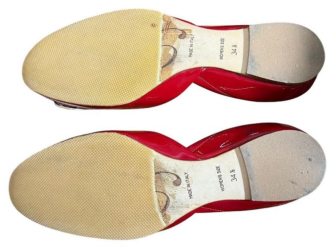 Décolleté basse in vernice Roger Vivier Rosso - vista 7