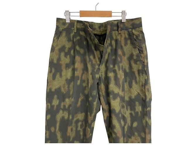 Autre Marque Dries Van Noten Camouflage-Hose Grün Khaki - Ansicht 3