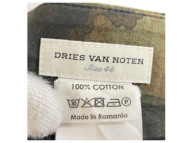 Autre Marque Dries Van Noten Camouflage-Hose Grün Khaki - Ansicht 6