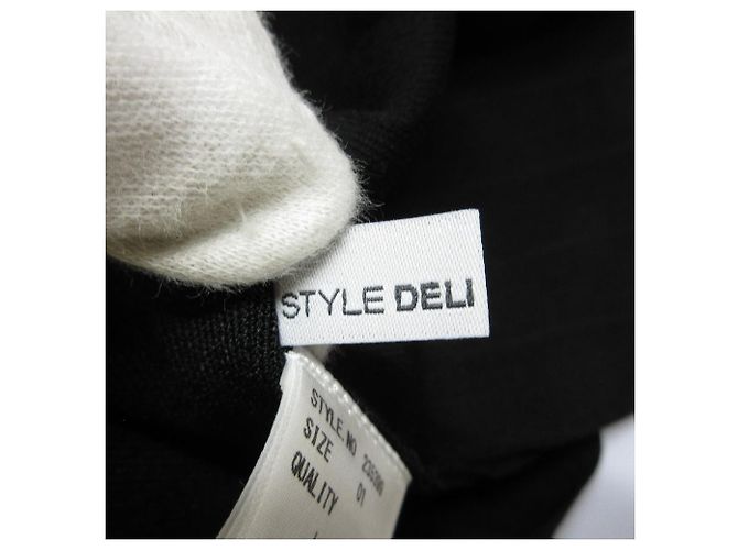 Autre Marque Vestido de punto con paneles STYLE DELI Negro - vista 7