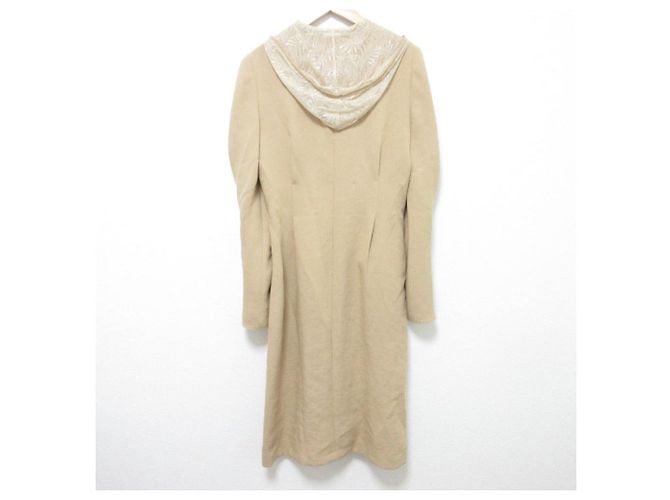 Autre Marque Vestido largo con capucha 2way de encaje Lautashi Beige - vista 2
