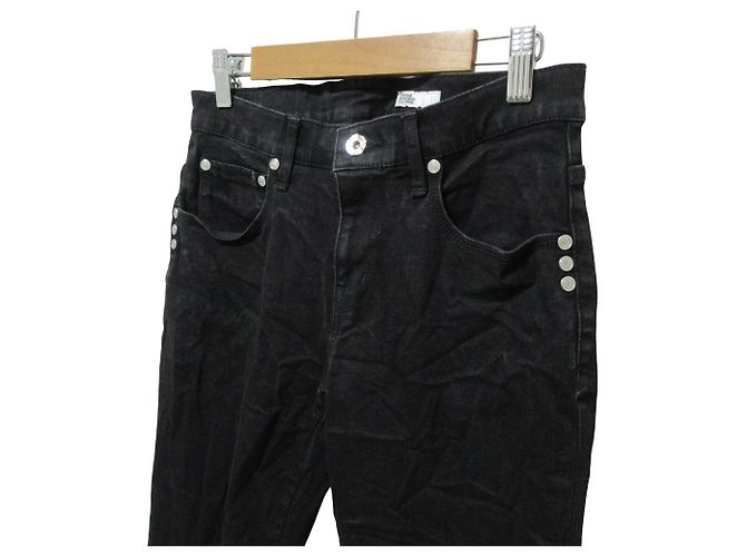 Autre Marque Pantalones de Denim Elástico AKKO DOUBLE STANDARD CLOTHING Negro - vista 3