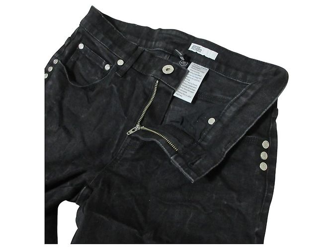Autre Marque Pantalones de Denim Elástico AKKO DOUBLE STANDARD CLOTHING Negro - vista 4