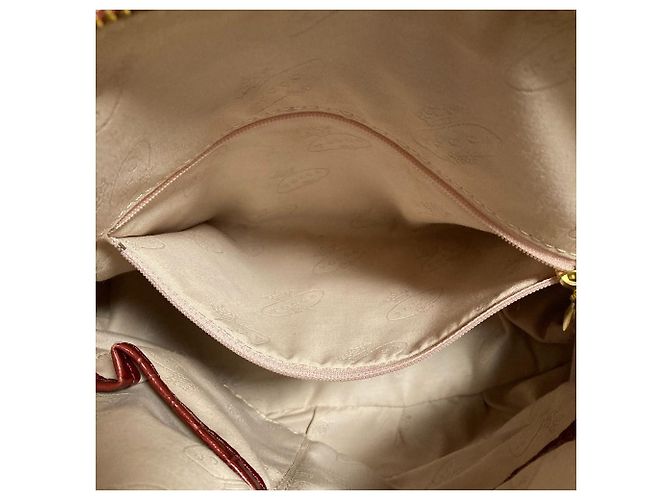 Autre Marque Borsa a 2 modi in pelle con stampa coccodrillo TOCCA Marrone Bordò - vista 12