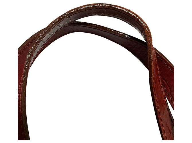 Autre Marque Borsa a 2 modi in pelle con stampa coccodrillo TOCCA Marrone Bordò - vista 14