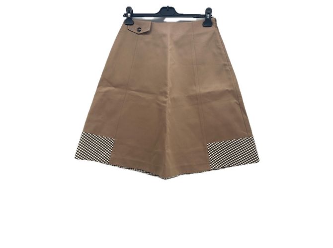 Falda de algodón marrón Baum und Pferdgarten Talla 36 Castaño - vista 2