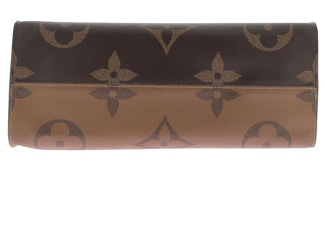 Louis Vuitton Borsa Tote Onthego Monogramma Pelle Marrone - vista 5