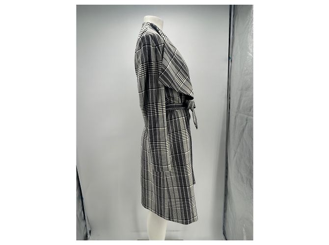 Autre Marque Graue gestreifte Jacke - Ansicht 4