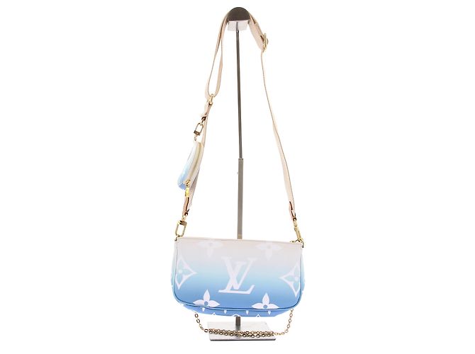 Louis Vuitton Schultertasche "Multi Pochette" Blau - Ansicht 2