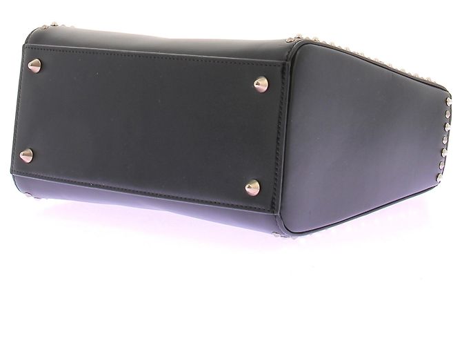 Borsa " Lady dior" in pelle liscia nera con borchie Nero - vista 8