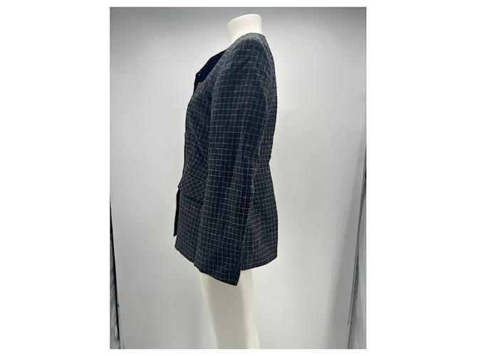 Dagmar Blazer gris a rayas - vista 3
