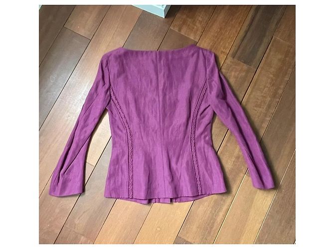 Alberta Ferretti Giacca Corta Viola Porpora - vista 2