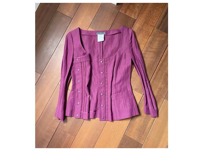 Alberta Ferretti Giacca Corta Viola Porpora - vista 6