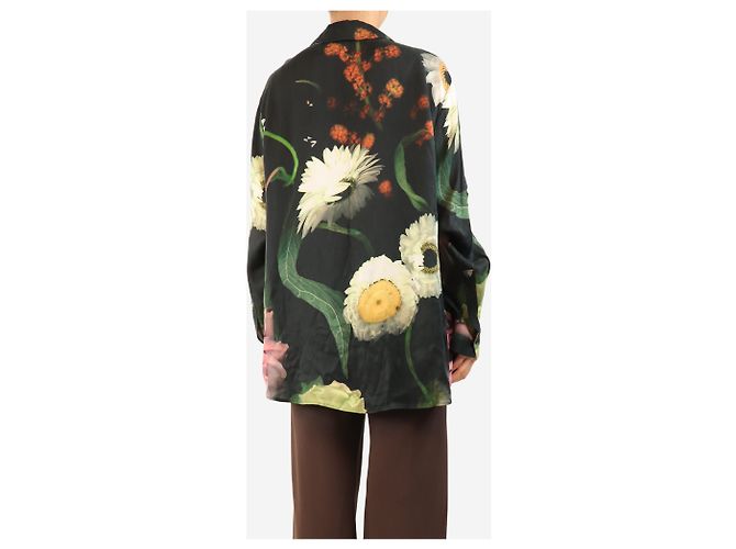 Autre Marque Schwarzes Hemd mit Blumenprint - Größe XL - Ansicht 2