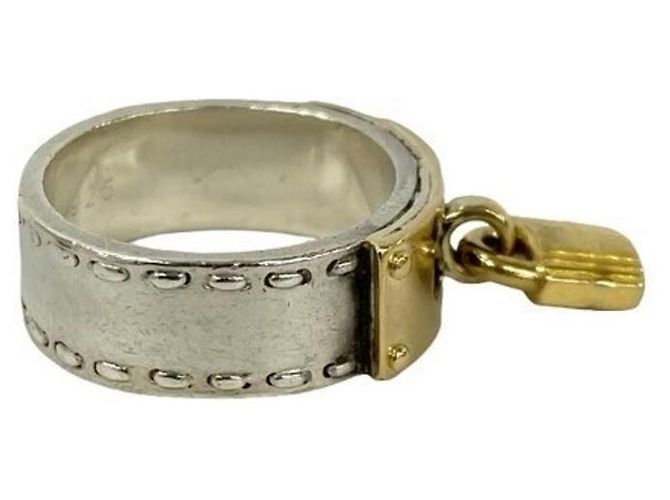 Anello Kelly di Hermès in argento e oro D'oro - vista 5