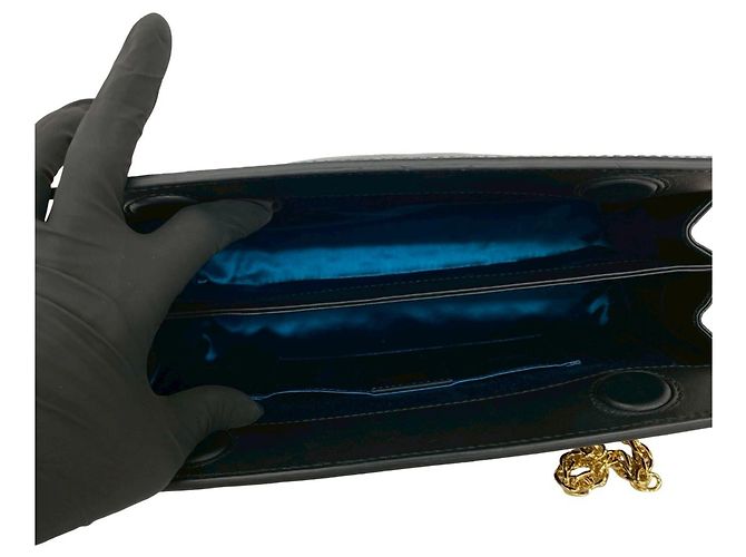 Borsa a Spalla Gucci Ophidia Sherry Line Nero Rosso Verde - vista 9