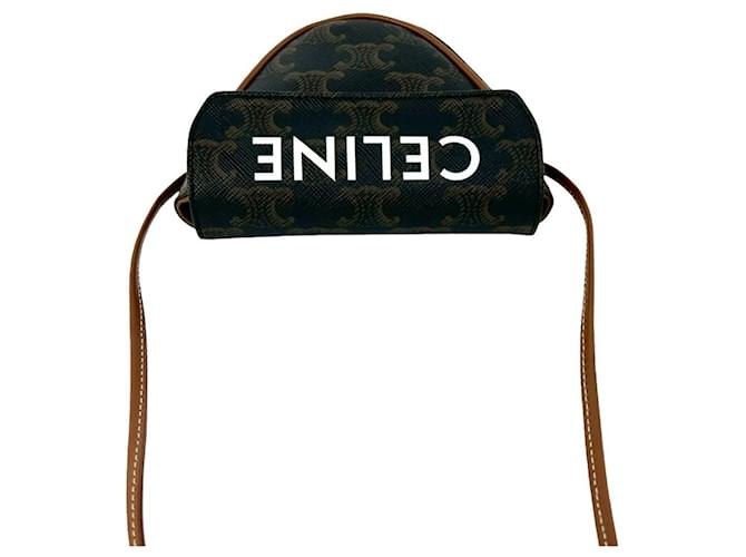 Céline CELINE Triomphe Triangle Tasche Braun - Ansicht 4