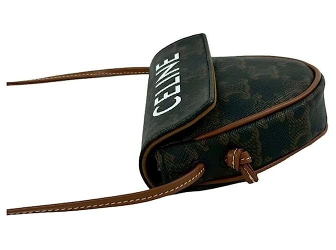 Céline CELINE Triomphe Triangle Tasche Braun - Ansicht 5