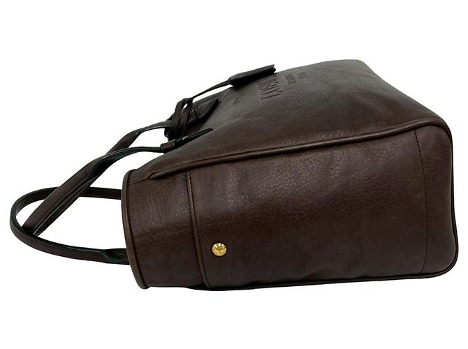 Loewe Heritage Leder-Tote-Bag mit Gravur-Logo Braun - Ansicht 5