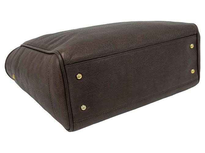 Loewe Heritage Leder-Tote-Bag mit Gravur-Logo Braun - Ansicht 7