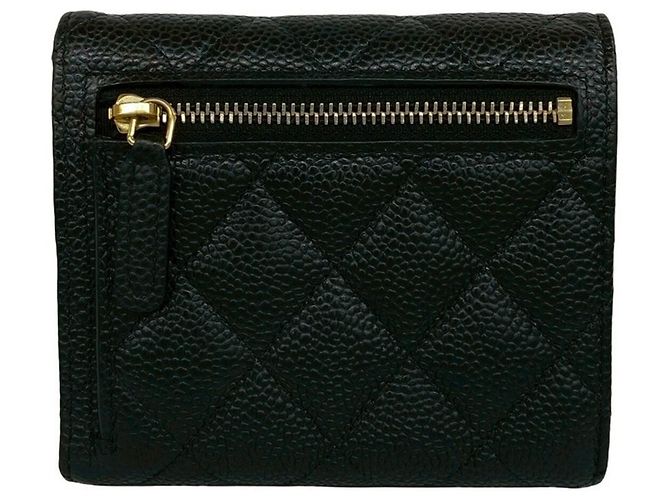 Cartera tríptico Matelassé Chanel en negro - vista 2