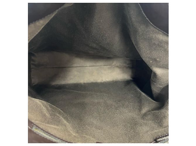 Borsa Tote Gucci in tela marrone e pelle - vista 9