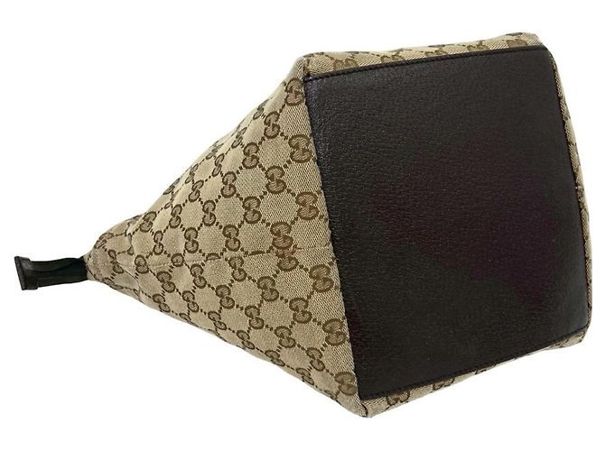 Mini borsa tote Gucci Sherry Line GG Logo Marrone Rosso Verde - vista 7