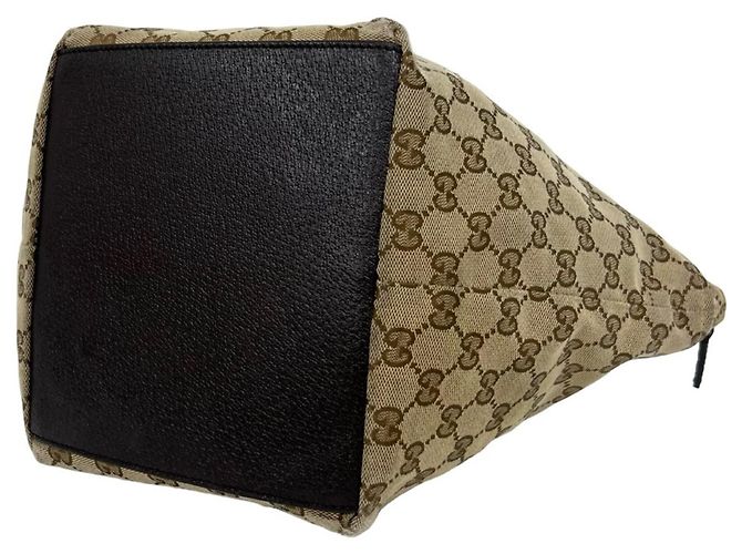 Mini borsa tote Gucci Sherry Line GG Logo Marrone Rosso Verde - vista 8