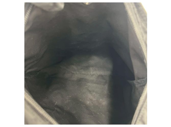Borsa a tracolla in nylon Tessuto con placca logo Triangle Prada Nero - vista 9