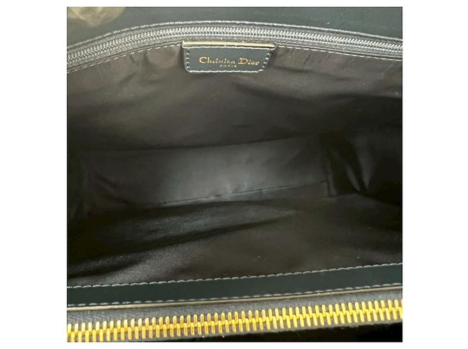 Borsa Tote Christian Dior motivo Trotter blu navy - vista 9