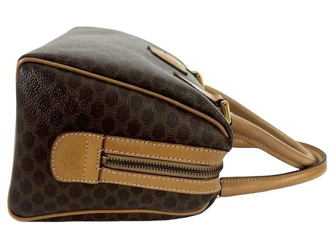 Céline CELINE Vintage Macadam Blazon Triomphe Lederhandtasche Braun - Ansicht 6