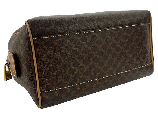 Céline CELINE Vintage Macadam Blazon Triomphe Lederhandtasche Braun - Ansicht 7