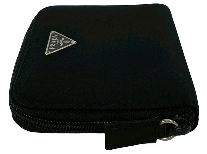 Cartera de nailon negro de dobleces Prada - vista 4