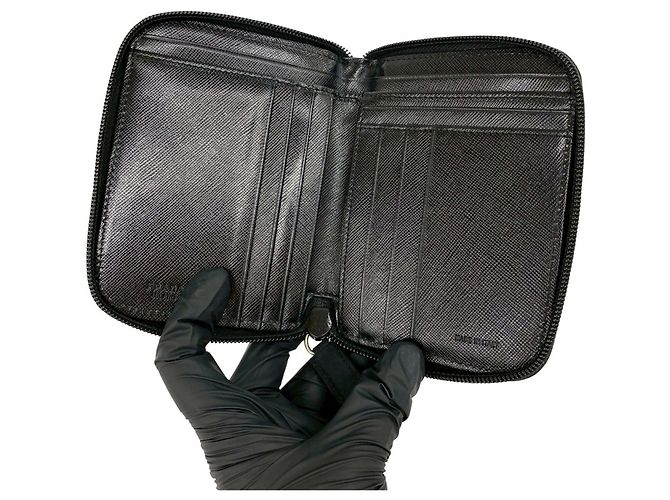 Cartera de nailon negro de dobleces Prada - vista 7