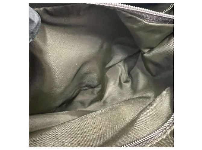 Mini borsa Boston in tela marrone e pelle Christian Dior - vista 10