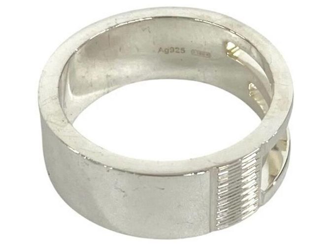 GUCCI G Logo Motif Sterling Silver Ring Silvery - view 4