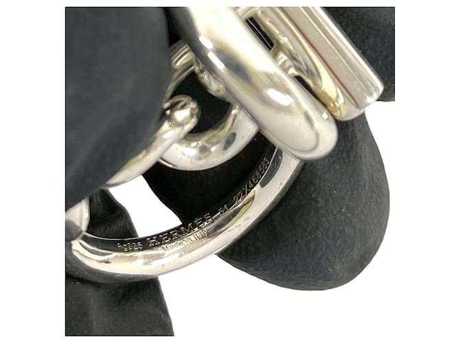 Hermès Hermes Croisette Band Ring Silber - Ansicht 3