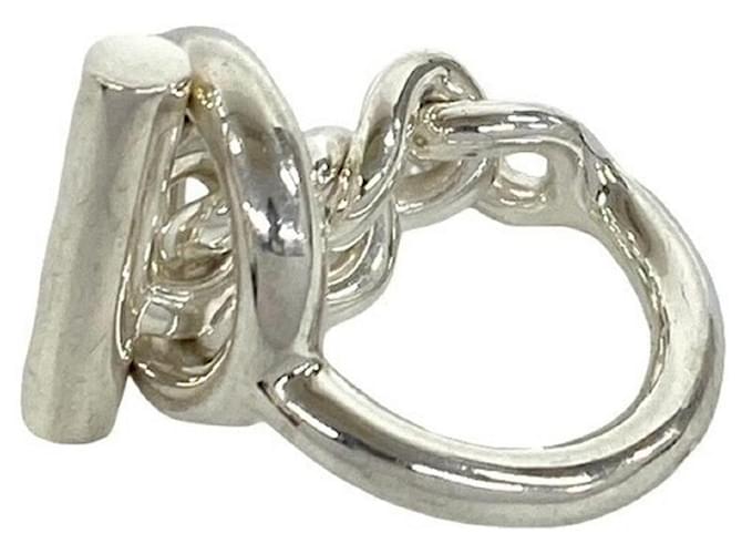Hermès Hermes Croisette Band Ring Silber - Ansicht 4