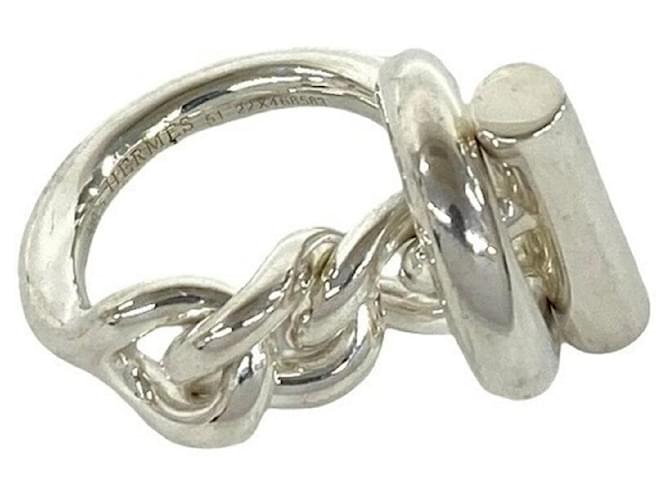 Hermès Hermes Croisette Band Ring Silber - Ansicht 5