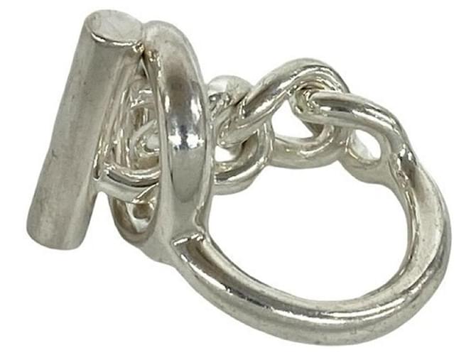 Ring Hermès Anello Croisette in argento Hermes - vista 4