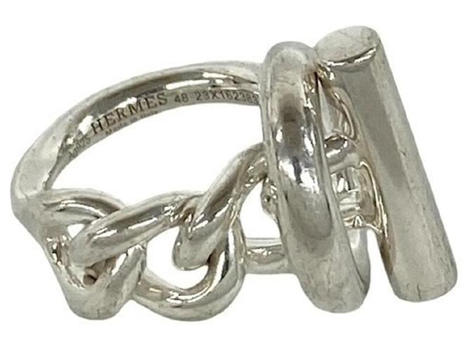 Ring Hermès Anello Croisette in argento Hermes - vista 5