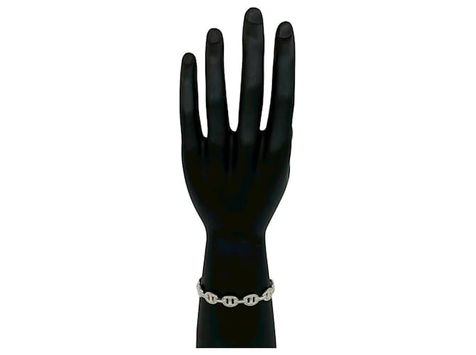 Hermès Bracciale rigido Enchainée HERMES Argento - vista 2