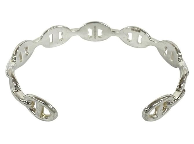 Hermès Bracciale rigido Enchainée HERMES Argento - vista 6